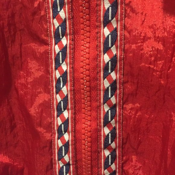 Stylish Red and Blue Women's Jacket - Picture 4 of 7